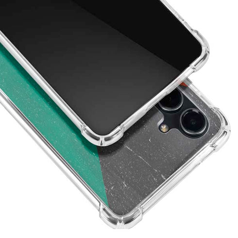 Kuwait Flag Distressed Galaxy S23 FE Clear Case